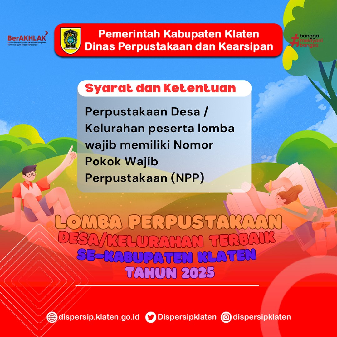 Lomba Perpustakaan Desa/Kelurahan Se-Kabupaten Klaten Tahun 2025