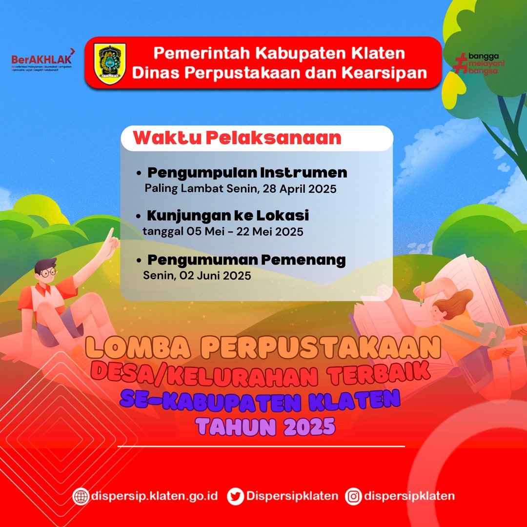 Lomba Perpustakaan Desa/Kelurahan Se-Kabupaten Klaten Tahun 2025