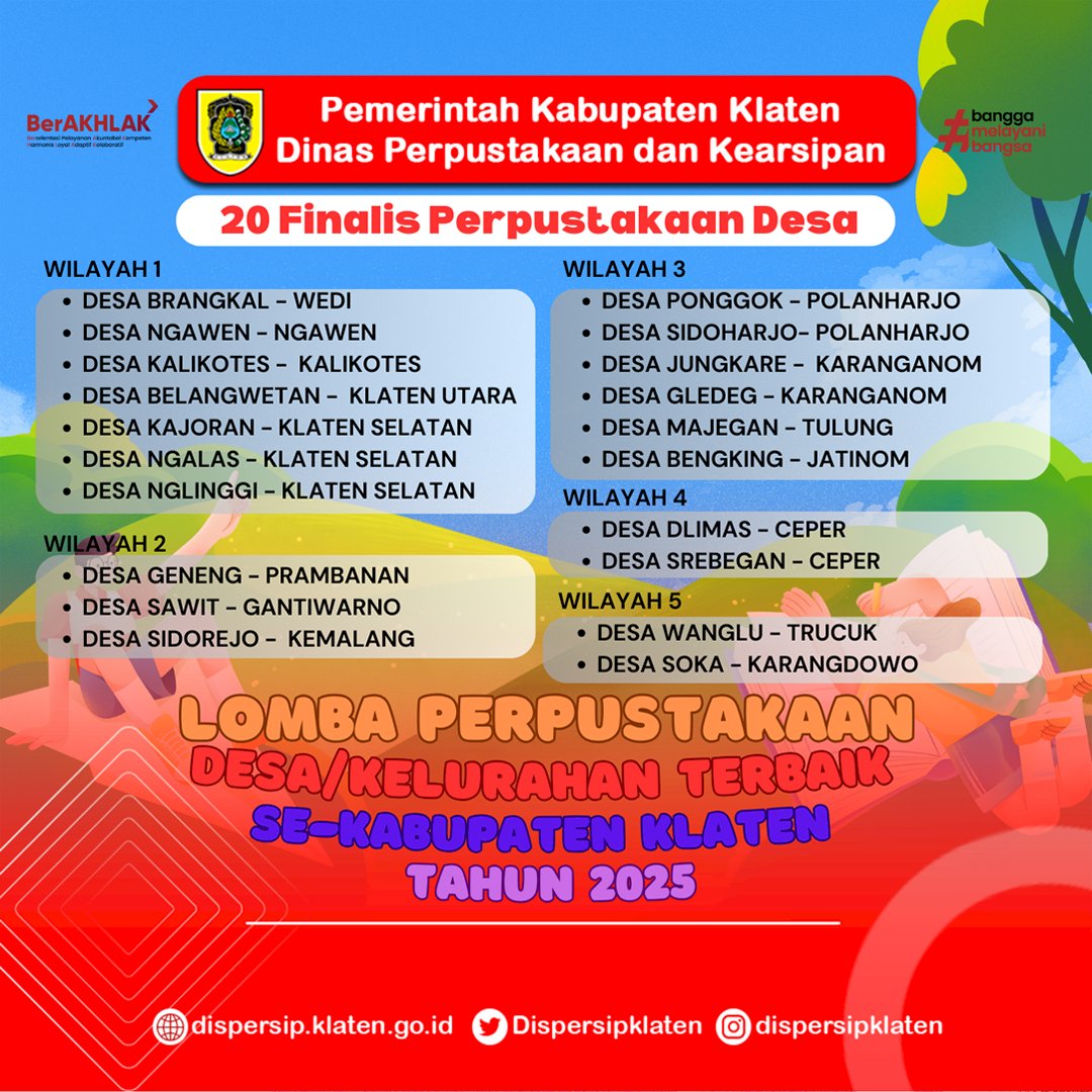 Lomba Perpustakaan Desa/Kelurahan Se-Kabupaten Klaten Tahun 2025