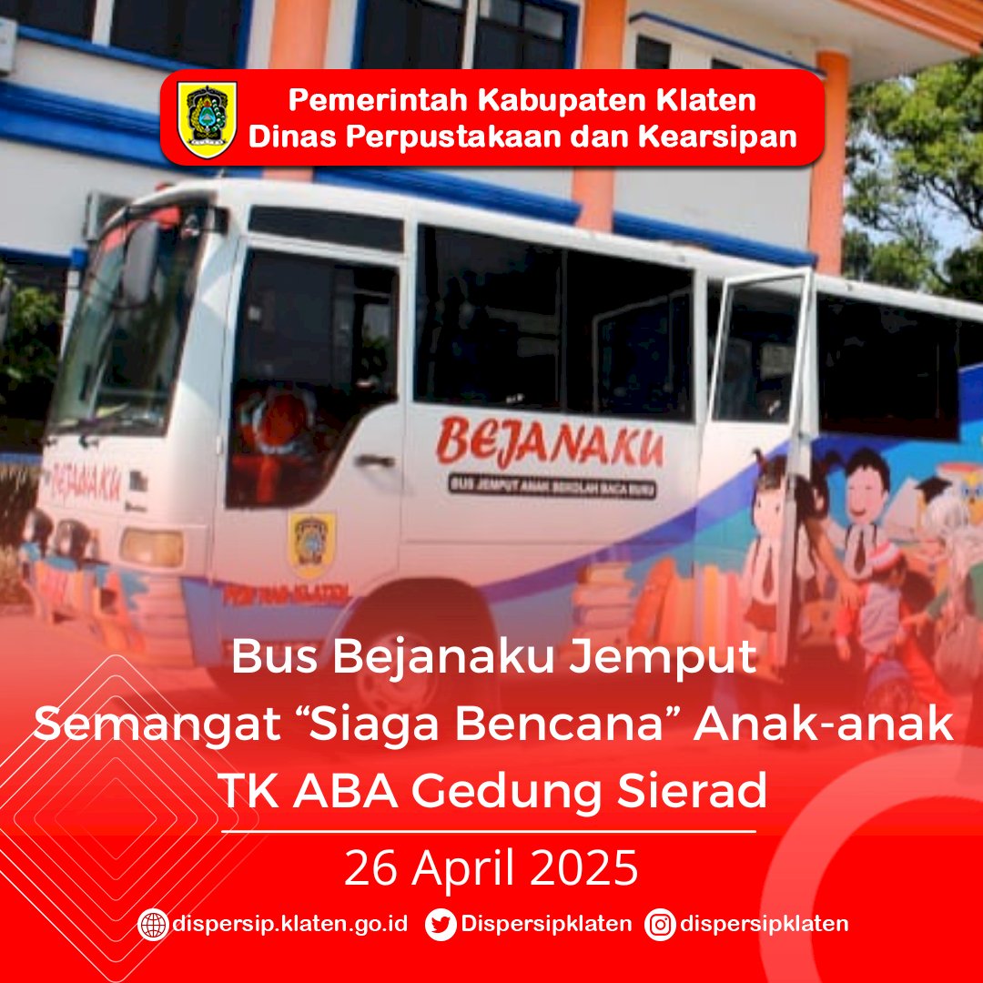 Bus Bejanaku Jemput Semangat "Siaga Bencana" Anak-anak TK ABA Gedung Sierad