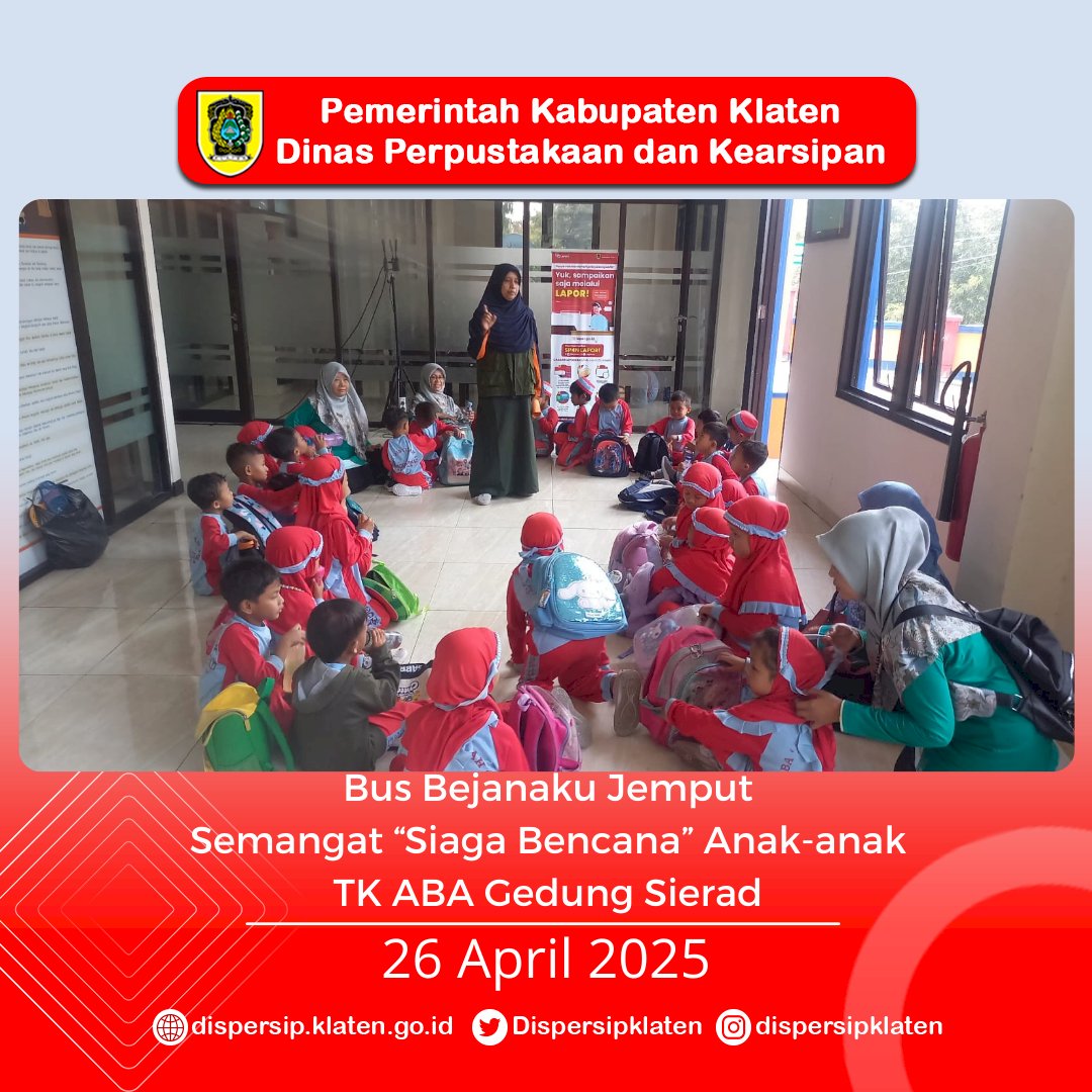 Bus Bejanaku Jemput Semangat "Siaga Bencana" Anak-anak TK ABA Gedung Sierad