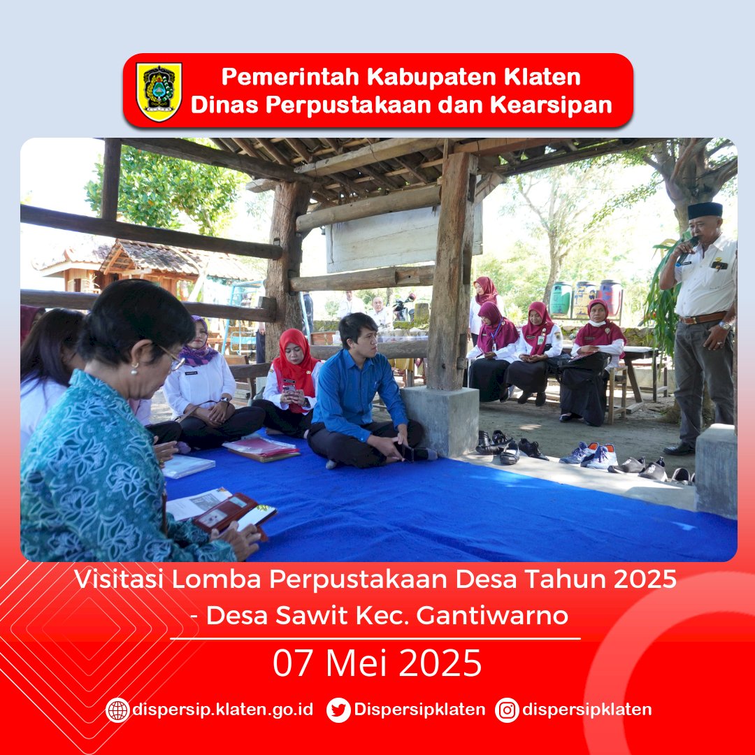 Visitasi Lomba Hari Ketiga : Perpustakaan Desa Sawit dan Geneng Tampilkan Inovasi Literasi Desa