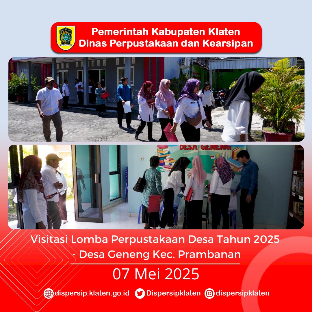 Visitasi Lomba Hari Ketiga : Perpustakaan Desa Sawit dan Geneng Tampilkan Inovasi Literasi Desa