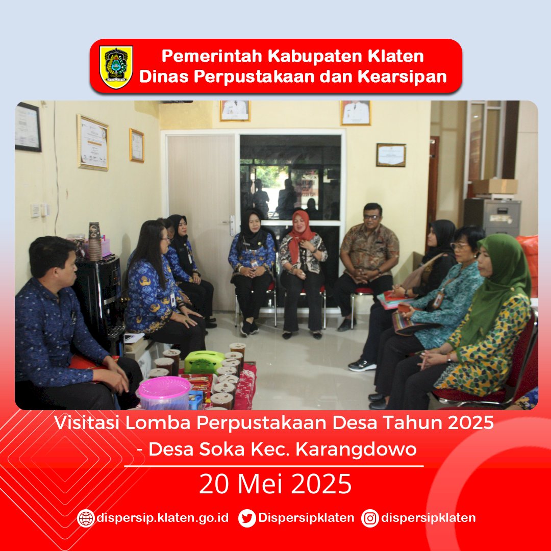 Visitasi Lomba Perpustakaan Desa : Cerita Literasi dari Desa Dlimas & Soka