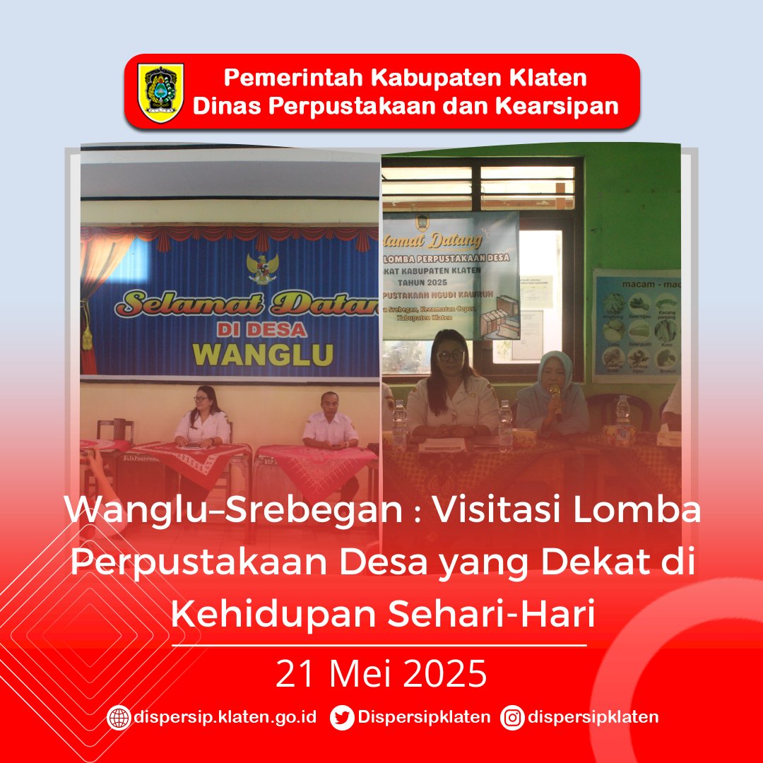 Wanglu–Srebegan : Visitasi Lomba Perpustakaan Desa yang Dekat di Kehidupan Sehari-Hari
