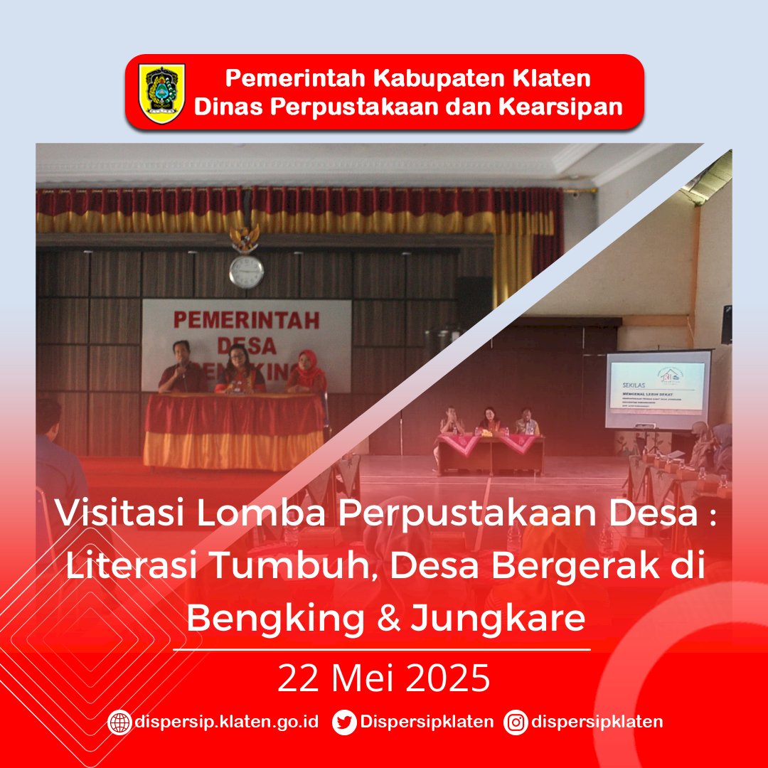 Visitasi Lomba Perpustakaan Desa : Literasi Tumbuh, Desa Bergerak di Bengking & Jungkare
