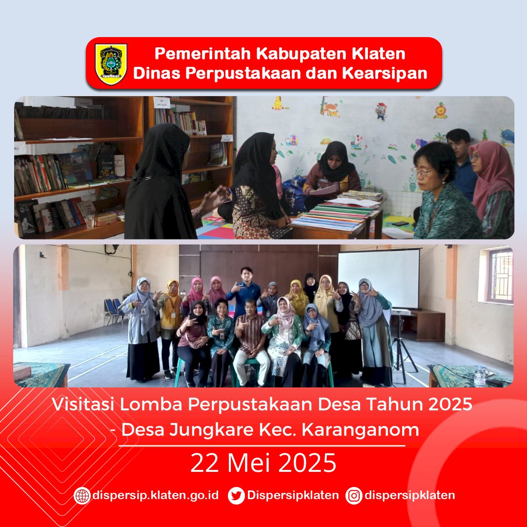 Visitasi Lomba Perpustakaan Desa : Literasi Tumbuh, Desa Bergerak di Bengking & Jungkare