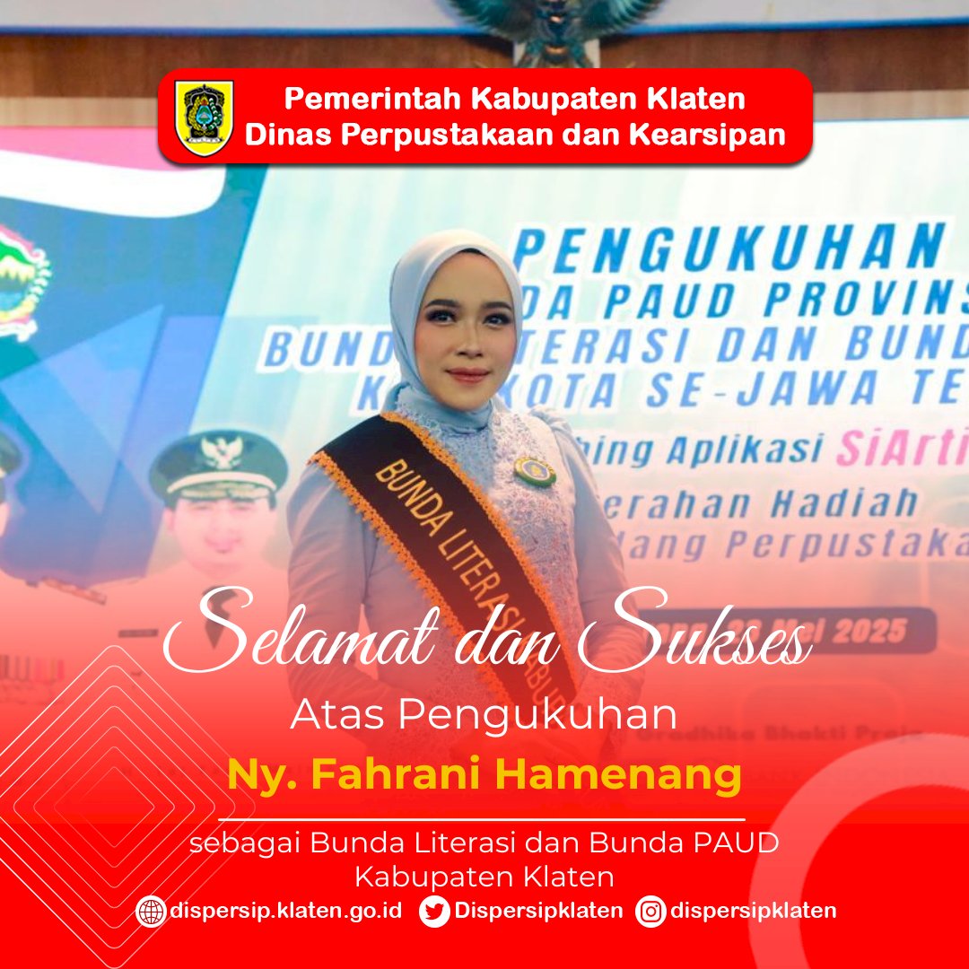 Pengukuhan Bunda Literasi Kabupaten Klaten