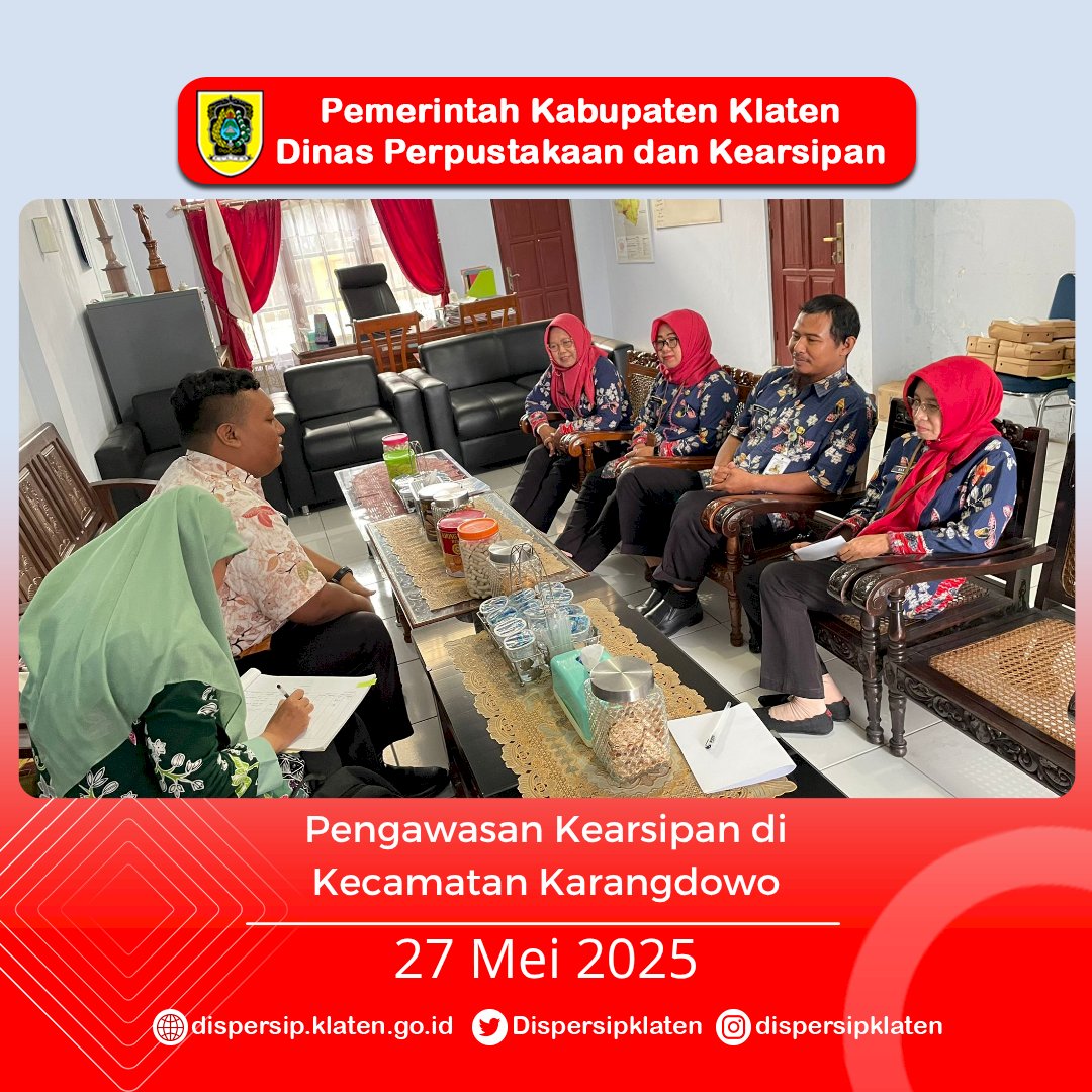 Dispersip Klaten Lanjutkan Misi Tertib Arsip ke Ceper, Pedan, Juwiring, dan Karangdowo