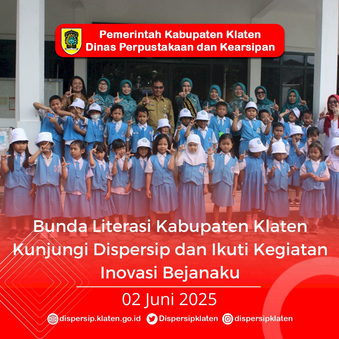 Bunda Literasi Kabupaten Klaten Kunjungi Dispersip dan Ikuti Kegiatan Inovasi Bejanaku
