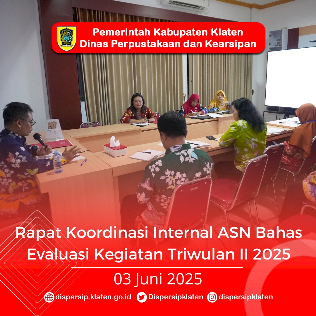 Rapat Koordinasi Internal ASN Bahas Evaluasi Kegiatan Triwulan II 2025