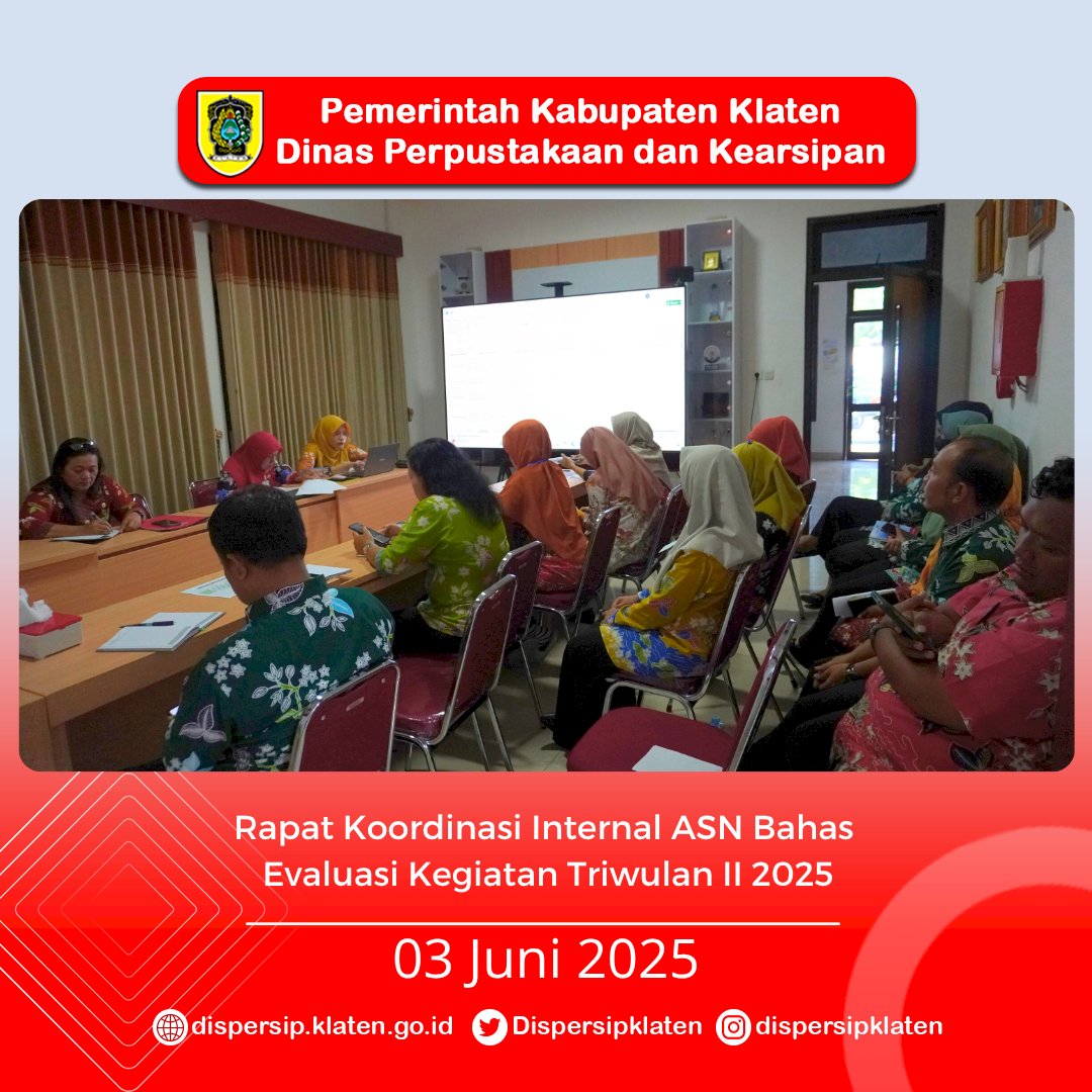 Rapat Koordinasi Internal ASN Bahas Evaluasi Kegiatan Triwulan II 2025