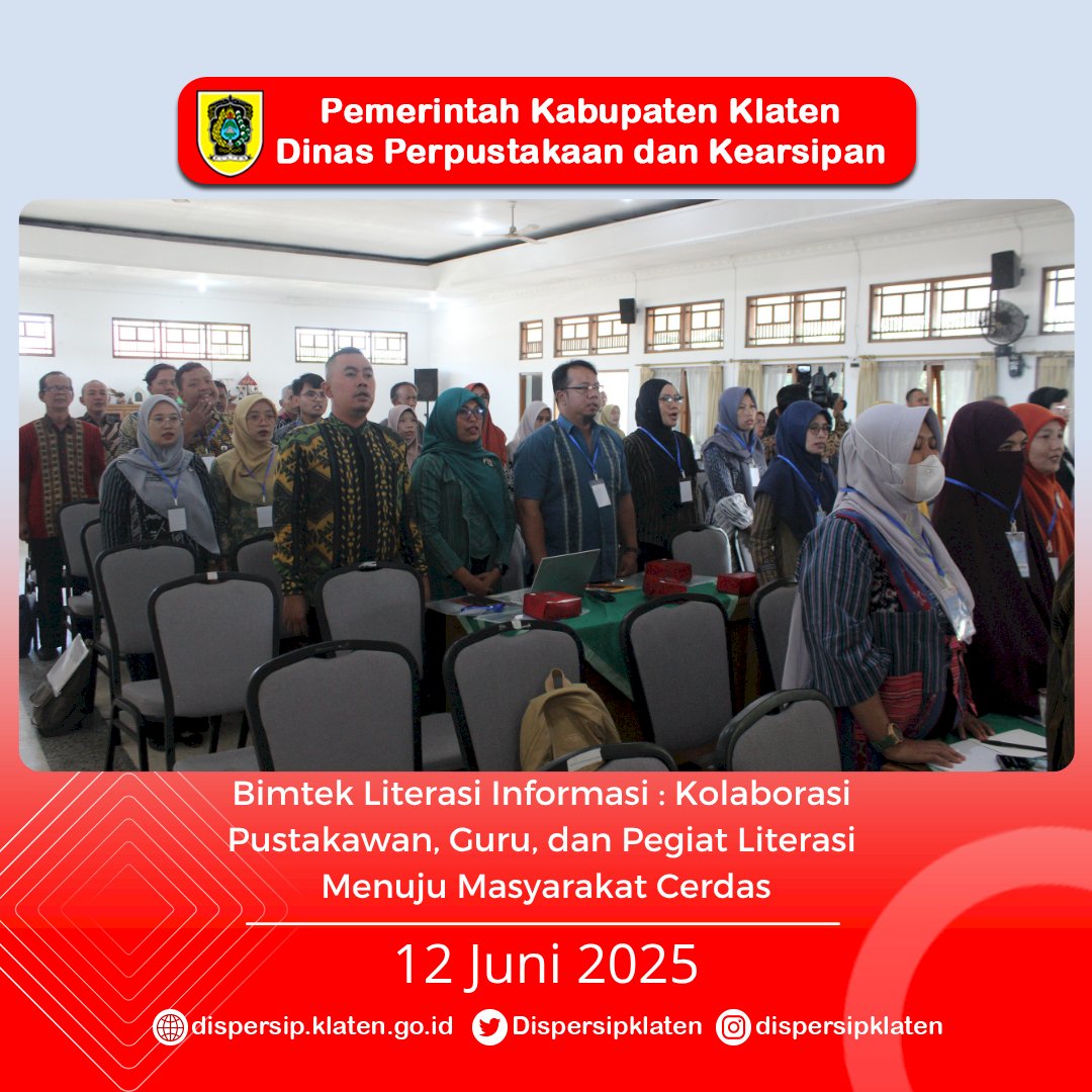 Bimtek Literasi Informasi : Kolaborasi Pustakawan, Guru dan Pegiat Literasi Menuju Masyarakat Cerdas