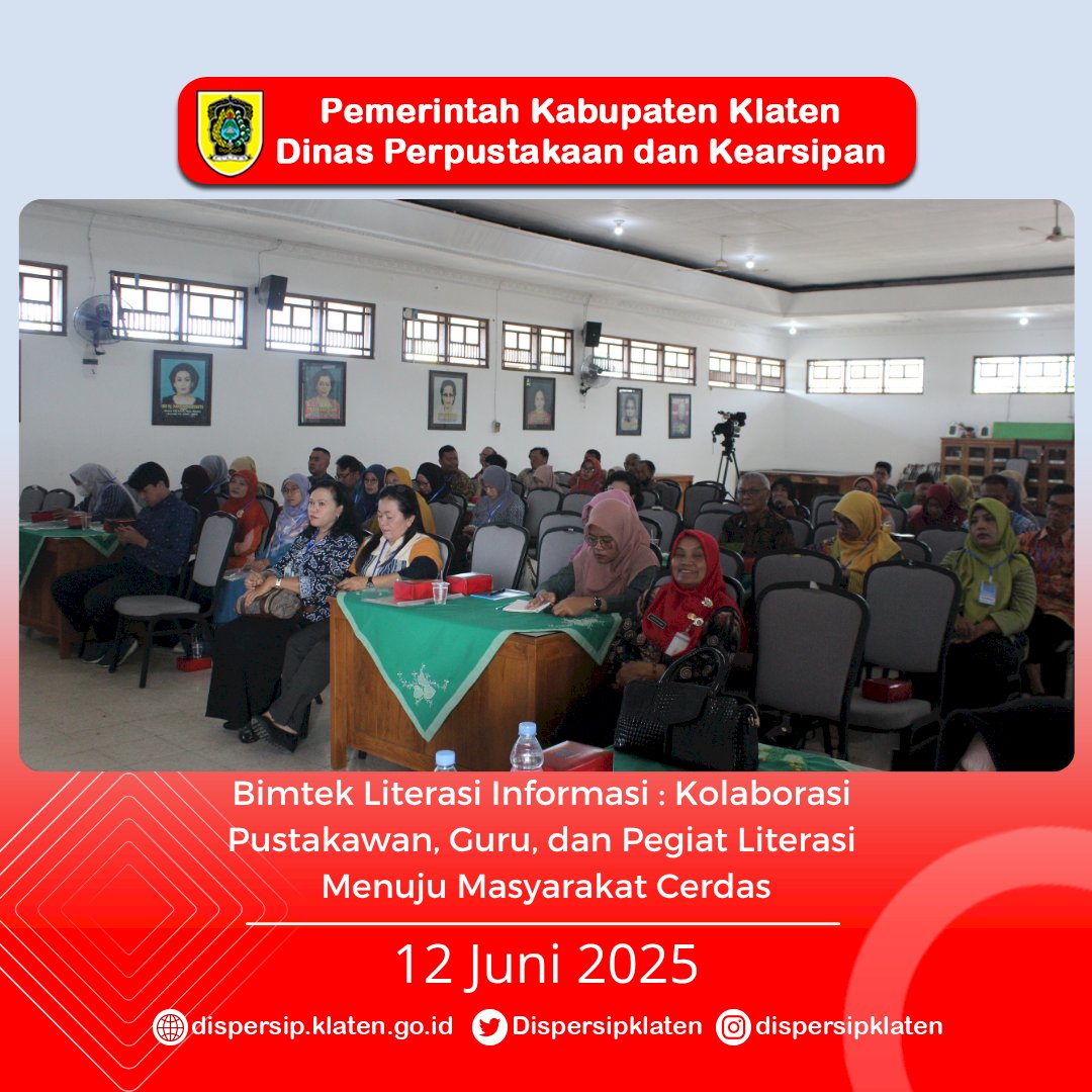 Bimtek Literasi Informasi : Kolaborasi Pustakawan, Guru dan Pegiat Literasi Menuju Masyarakat Cerdas