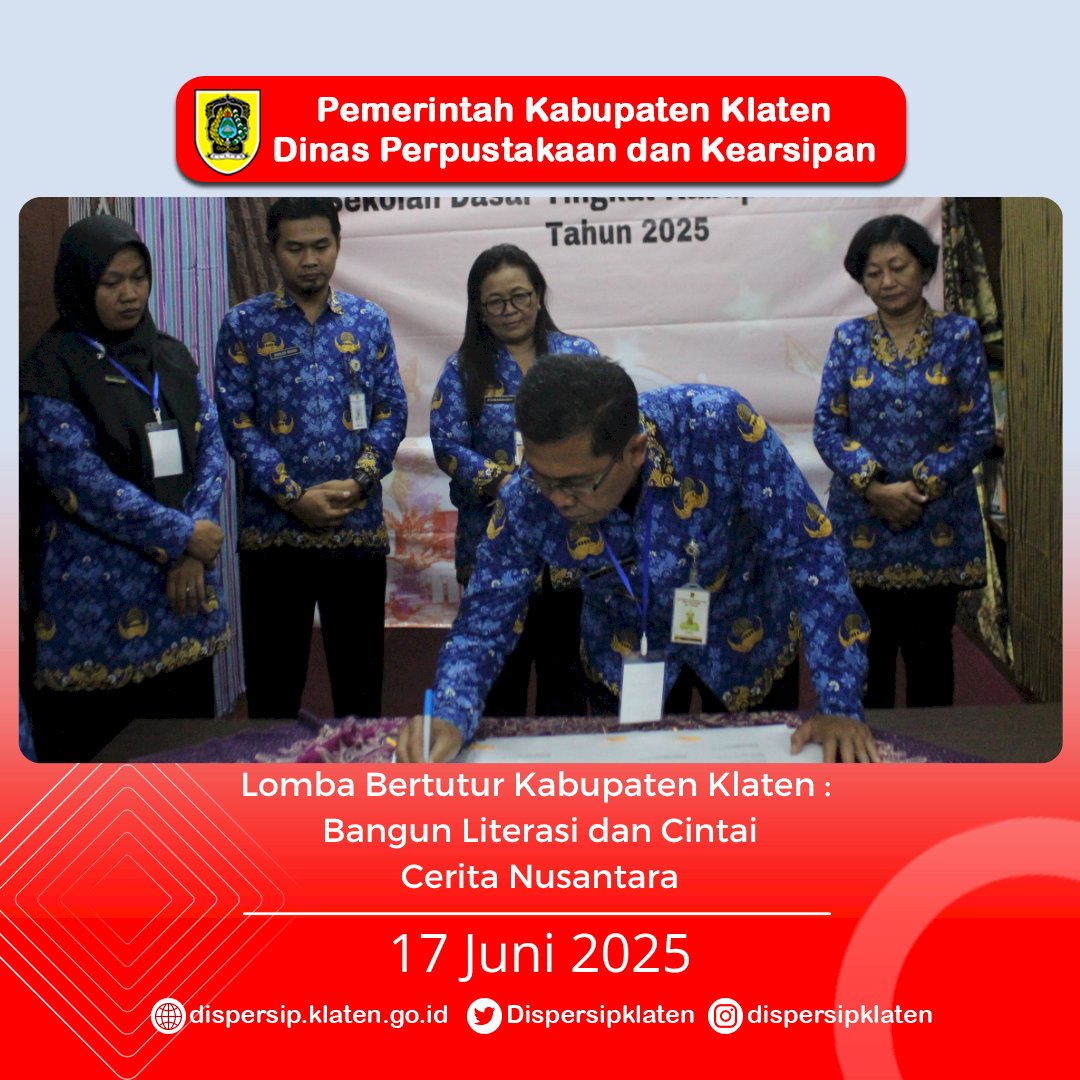 Lomba Bertutur Kabupaten Klaten :  Bangun Literasi dan Cintai Cerita Nusantara