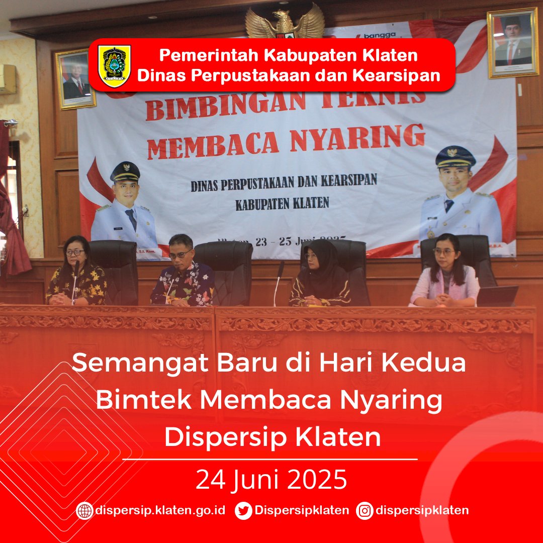 Semangat Baru di Hari Kedua Bimtek Membaca Nyaring Dispersip Klaten
