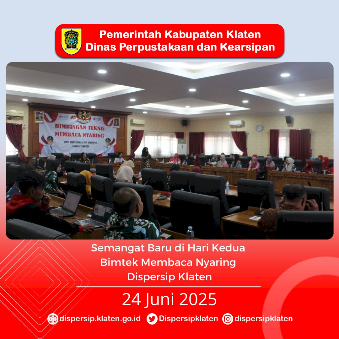 Semangat Baru di Hari Kedua Bimtek Membaca Nyaring Dispersip Klaten