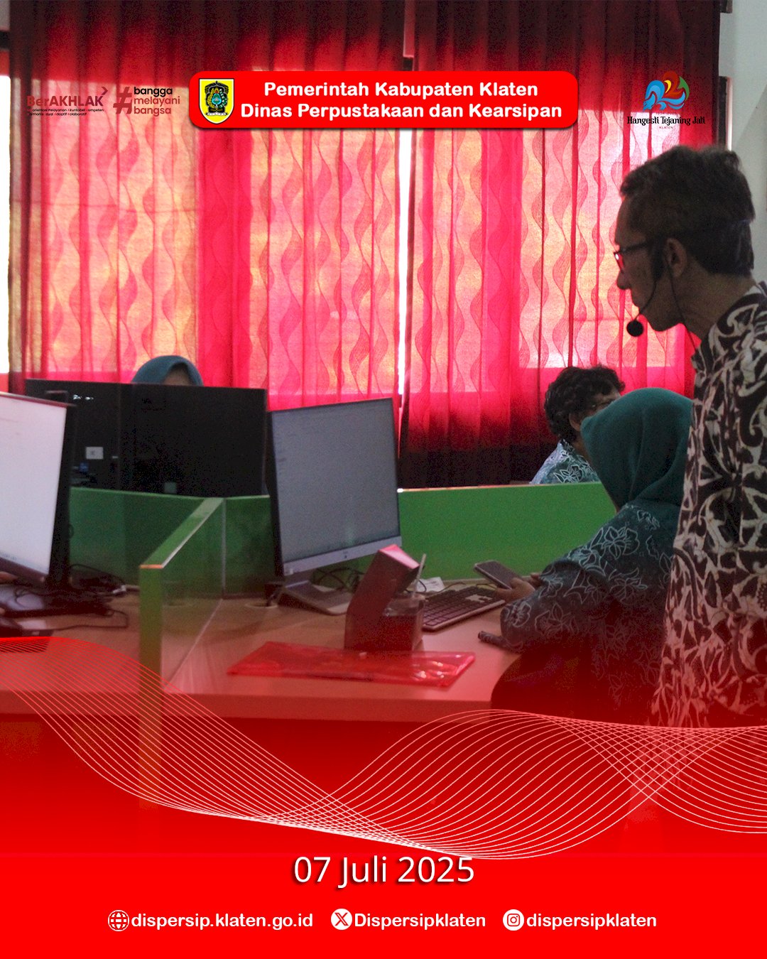 Dispersip Klaten Hadirkan Kembali Pelatihan Komputer Gratis Lewat Inovasi Ulat Kupu