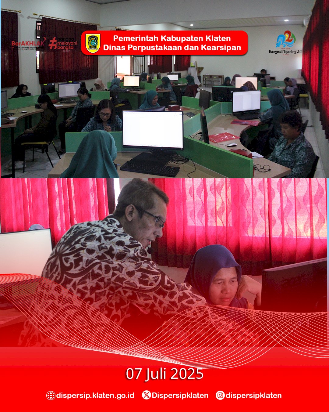 Dispersip Klaten Hadirkan Kembali Pelatihan Komputer Gratis Lewat Inovasi Ulat Kupu