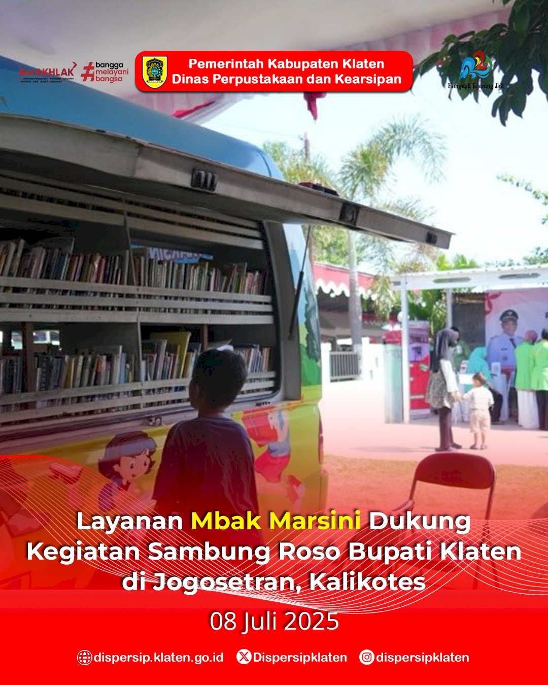 Layanan Mbak Marsini Dukung Kegiatan Sambung Roso Bupati Klaten di Jogosetran, Kalikotes
