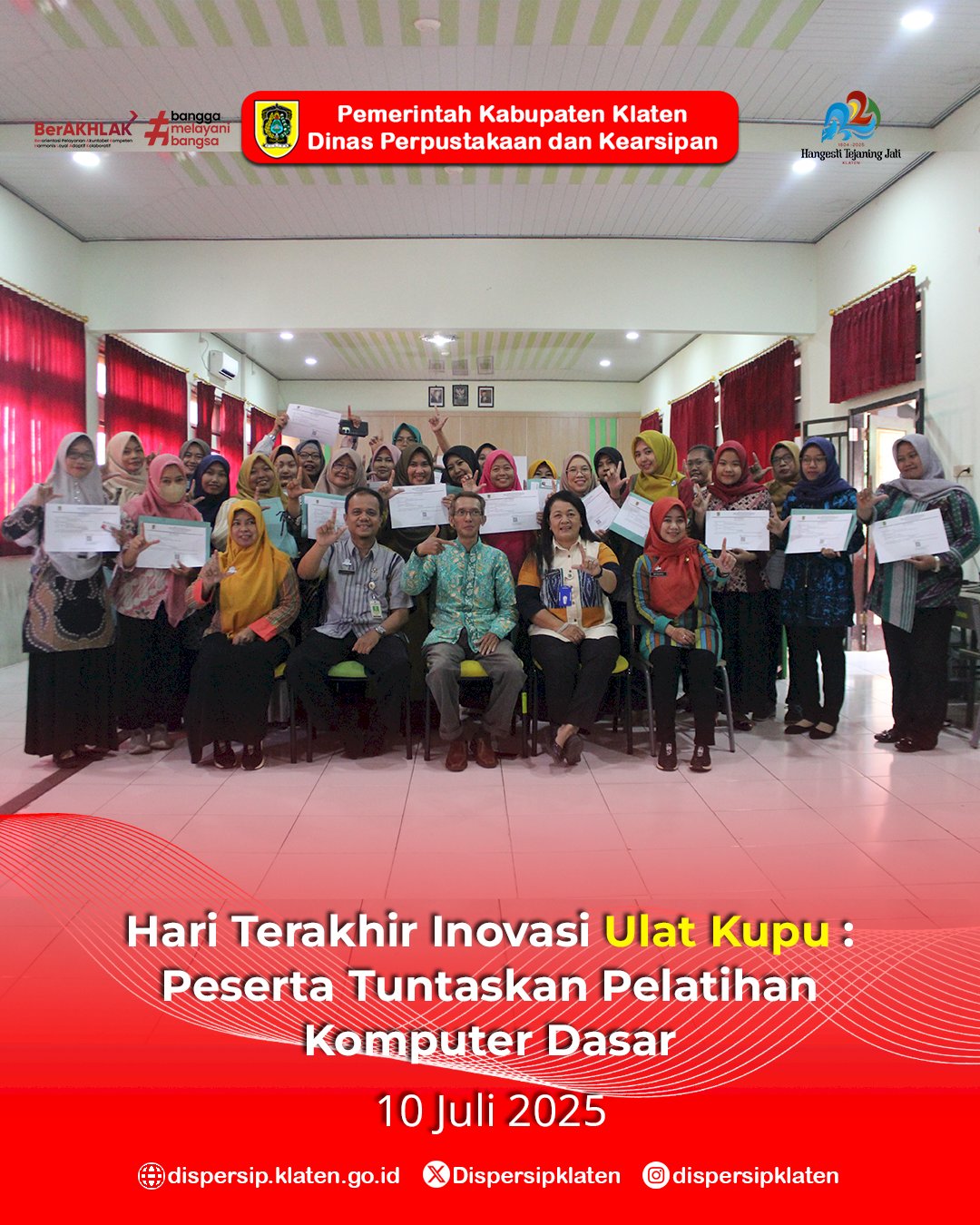 Hari Terakhir Ulat Kupu: Peserta Lanjutan Tuntaskan Pelatihan Komputer Dasar