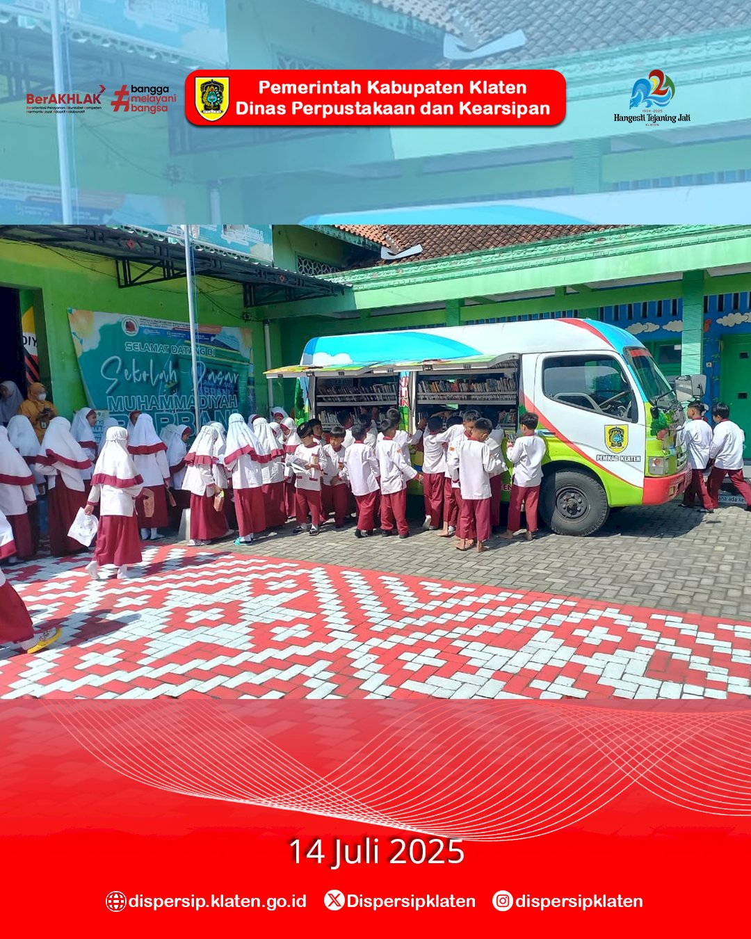 Semarak MPLS di SD Muhammadiyah PK Rabbani, Mbak Marsini Ajak Siswa Baru Cinta Buku