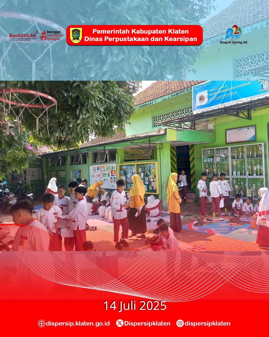 Semarak MPLS di SD Muhammadiyah PK Rabbani, Mbak Marsini Ajak Siswa Baru Cinta Buku