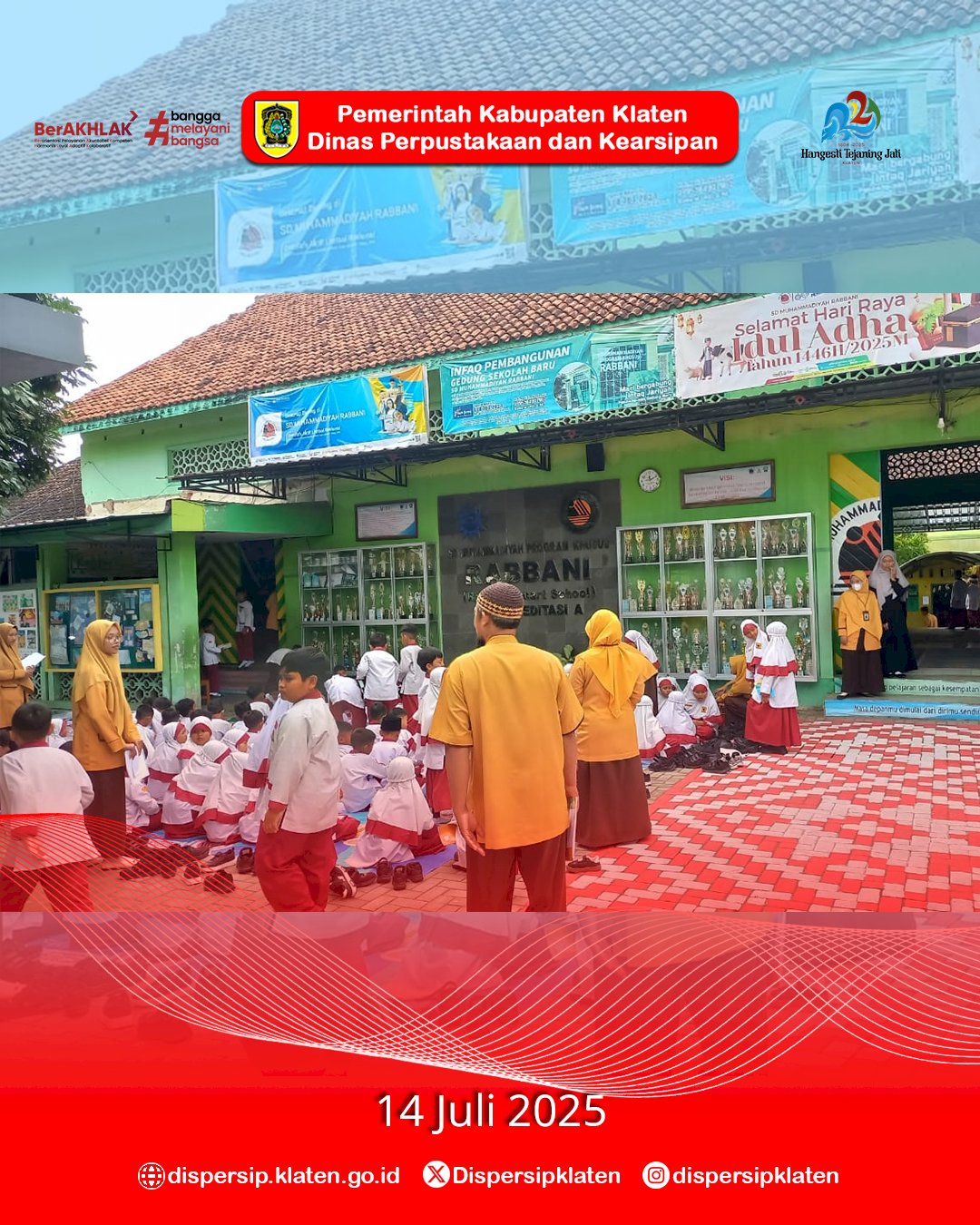 Semarak MPLS di SD Muhammadiyah PK Rabbani, Mbak Marsini Ajak Siswa Baru Cinta Buku
