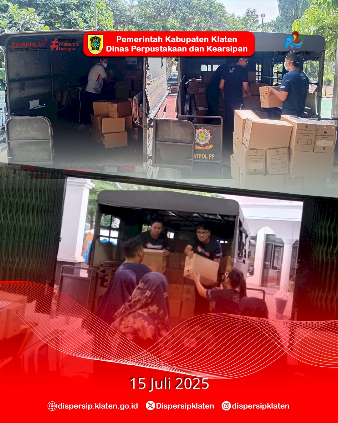 Dispersip Klaten Laksanakan Pengambilan Arsip ke Provinsi Sesuai Instruksi Sekda Jateng