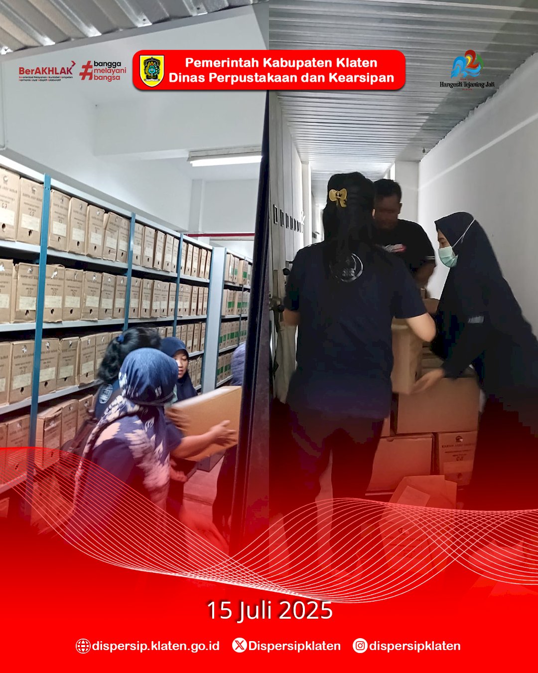 Dispersip Klaten Laksanakan Pengambilan Arsip ke Provinsi Sesuai Instruksi Sekda Jateng