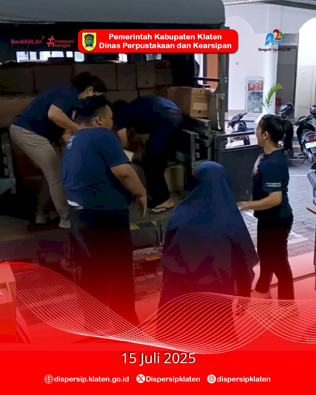 Dispersip Klaten Laksanakan Pengambilan Arsip ke Provinsi Sesuai Instruksi Sekda Jateng