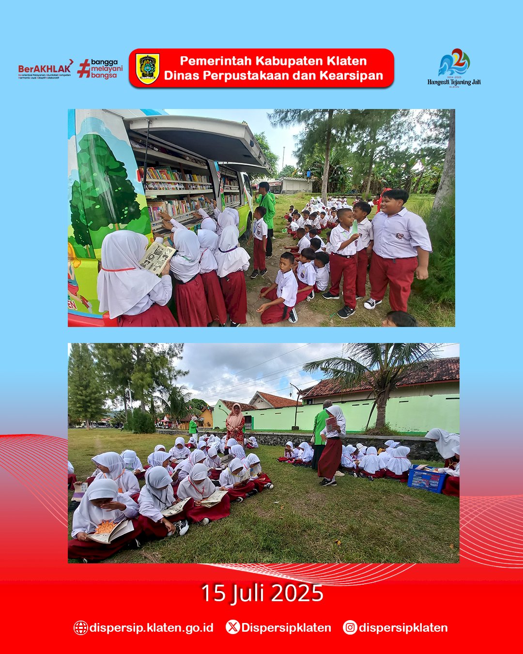 Mbak Marsini Kunjungi SDN Gesikan Gantiwarno, Dukung Literasi Lewat Kolaborasi dengan KKN UIN RM Said