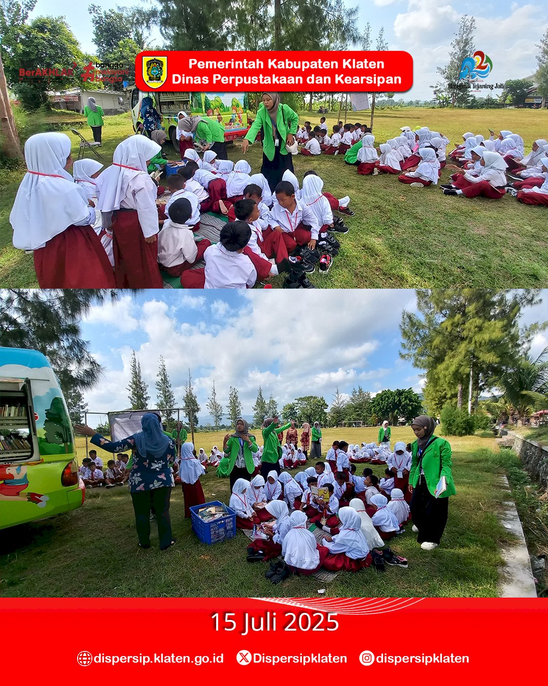 Mbak Marsini Kunjungi SDN Gesikan Gantiwarno, Dukung Literasi Lewat Kolaborasi dengan KKN UIN RM Said