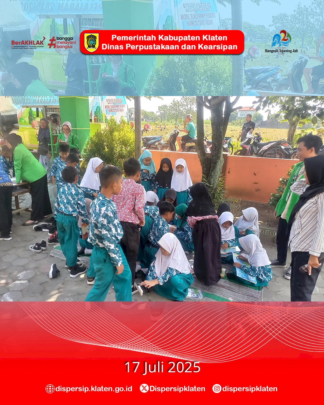 Mbak Marsini dan KKN UIN RM Said Bawa Semangat Baca ke SDN Pundungan, Juwiring
