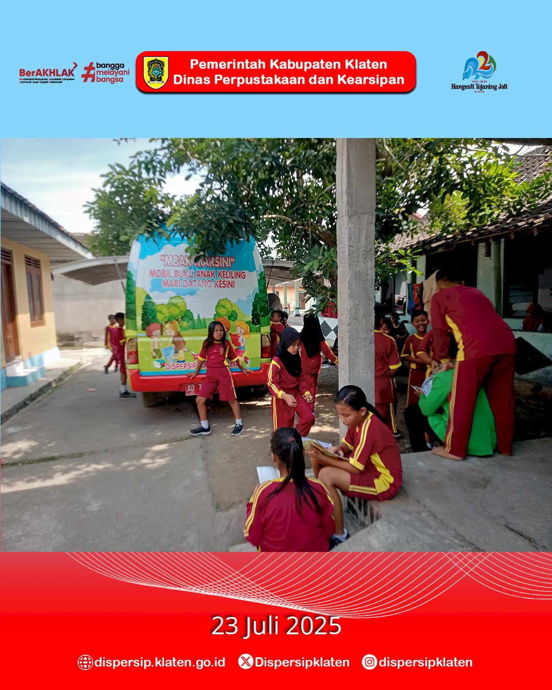 Mbak Marsini Kembali Hadir, Semarakkan Literasi di SDN 1 Wadunggetas Bersama KKN UIN RM Said