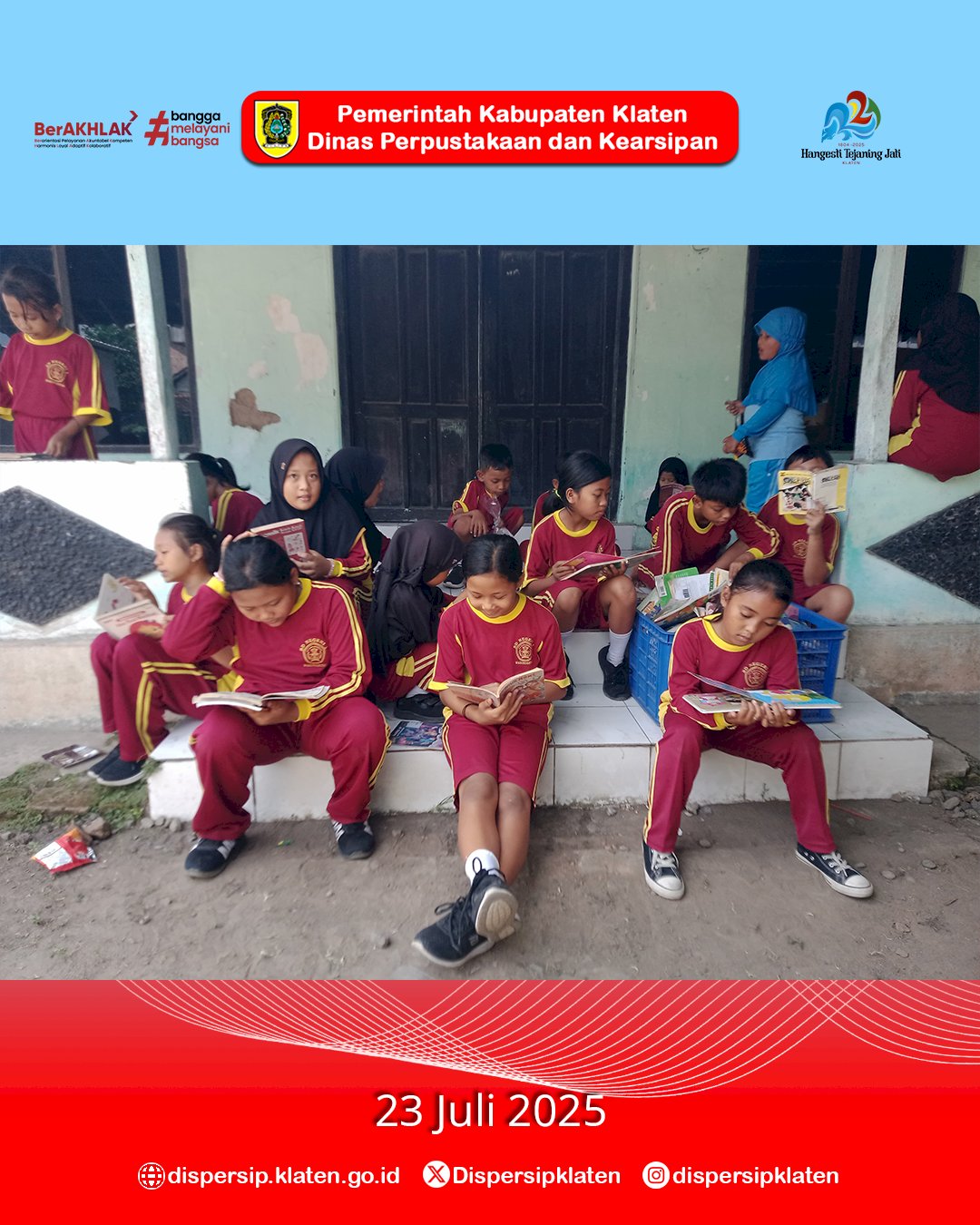 Mbak Marsini Kembali Hadir, Semarakkan Literasi di SDN 1 Wadunggetas Bersama KKN UIN RM Said