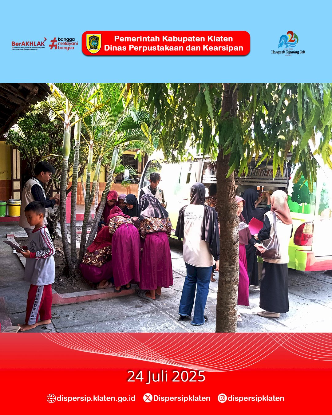 Mbak Marsini Singgah di SDN 1 Kedungan, Pedan: Dukungan Literasi Bersama KKN UIN RM Said Surakarta