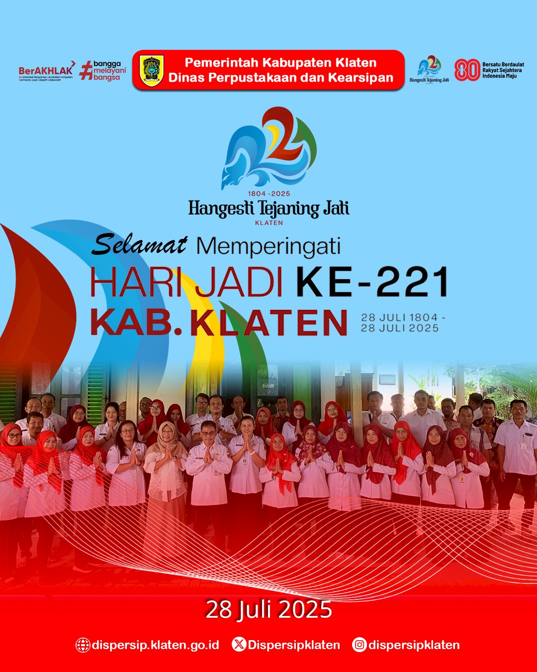Selamat Hari Jadi Kabupaten Klaten ke-221, Hangesti Tejaning Jati