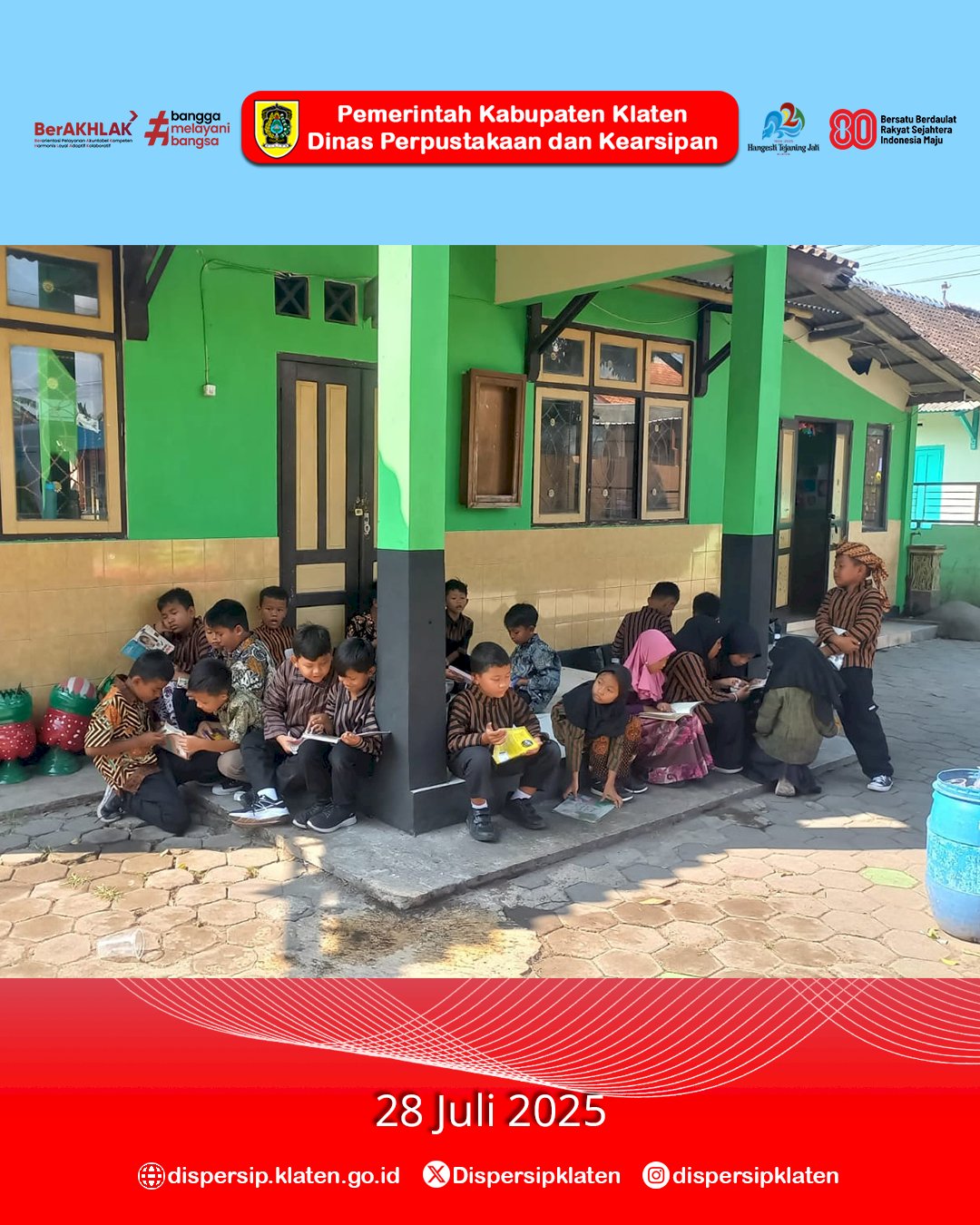 Mbak Marsini Kunjungi SDN 1 Gatak Delanggu, Dukung Literasi Lewat Kolaborasi KKN-T Universitas Diponegoro
