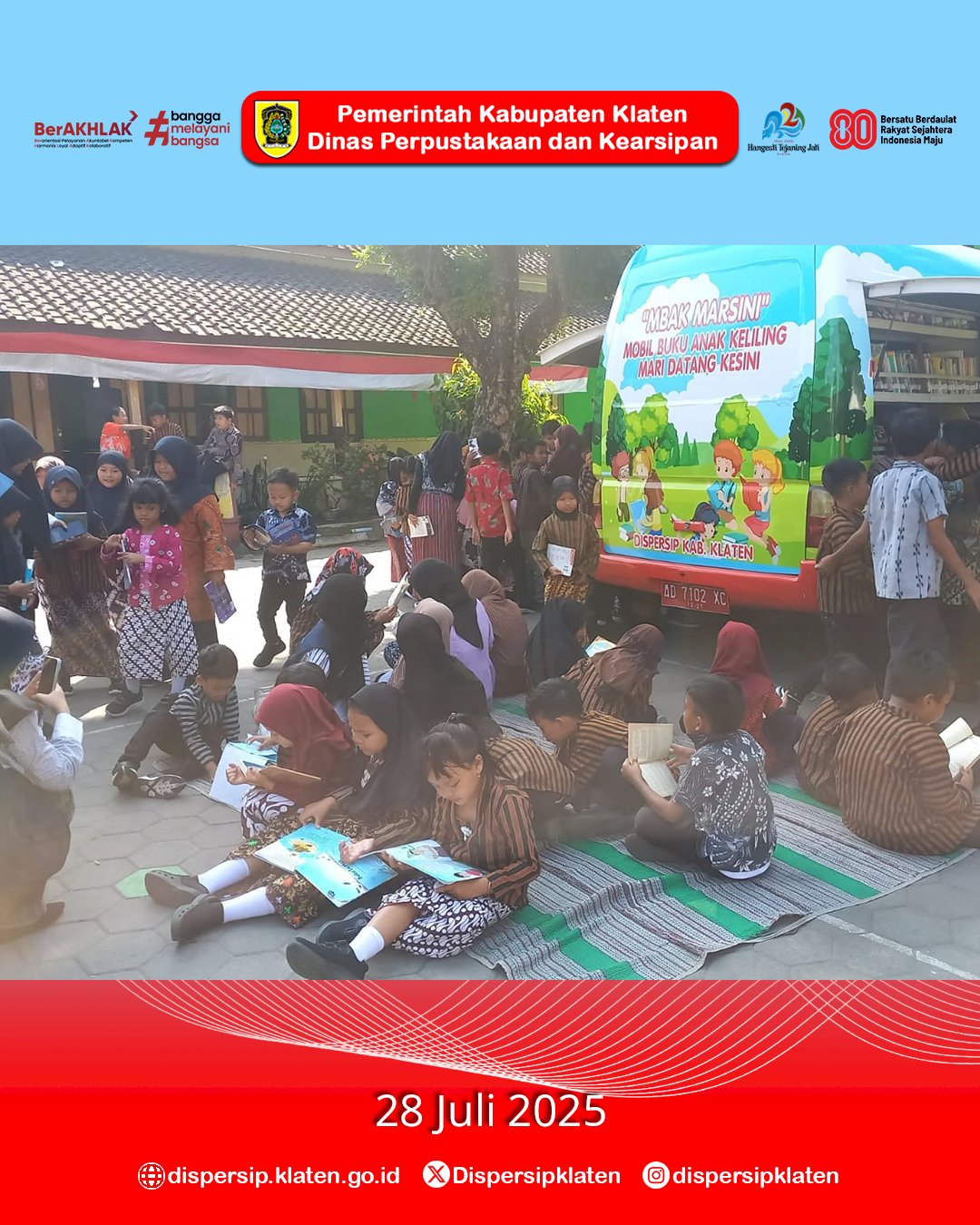 Mbak Marsini Kunjungi SDN 1 Gatak Delanggu, Dukung Literasi Lewat Kolaborasi KKN-T Universitas Diponegoro
