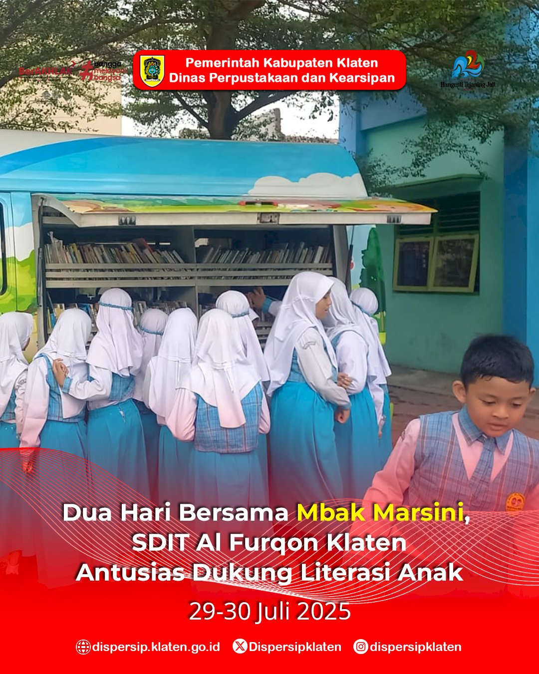 Dua Hari Bersama Mbak Marsini, SDIT Al Furqon Klaten Antusias Dukung Literasi Anak