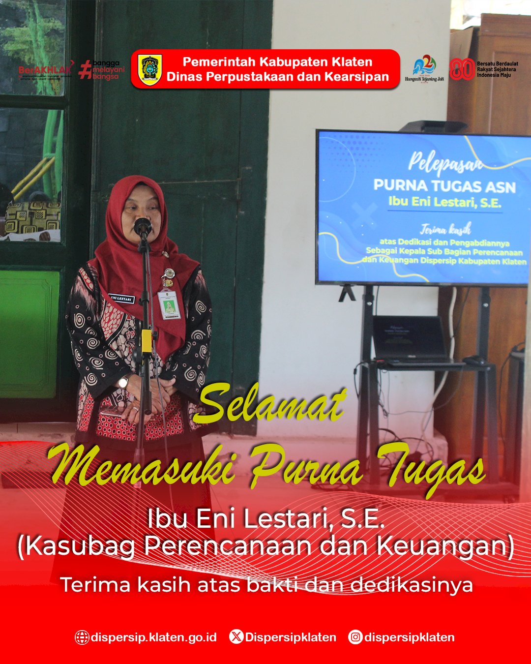 Terima kasih Ibu Eni Lestari