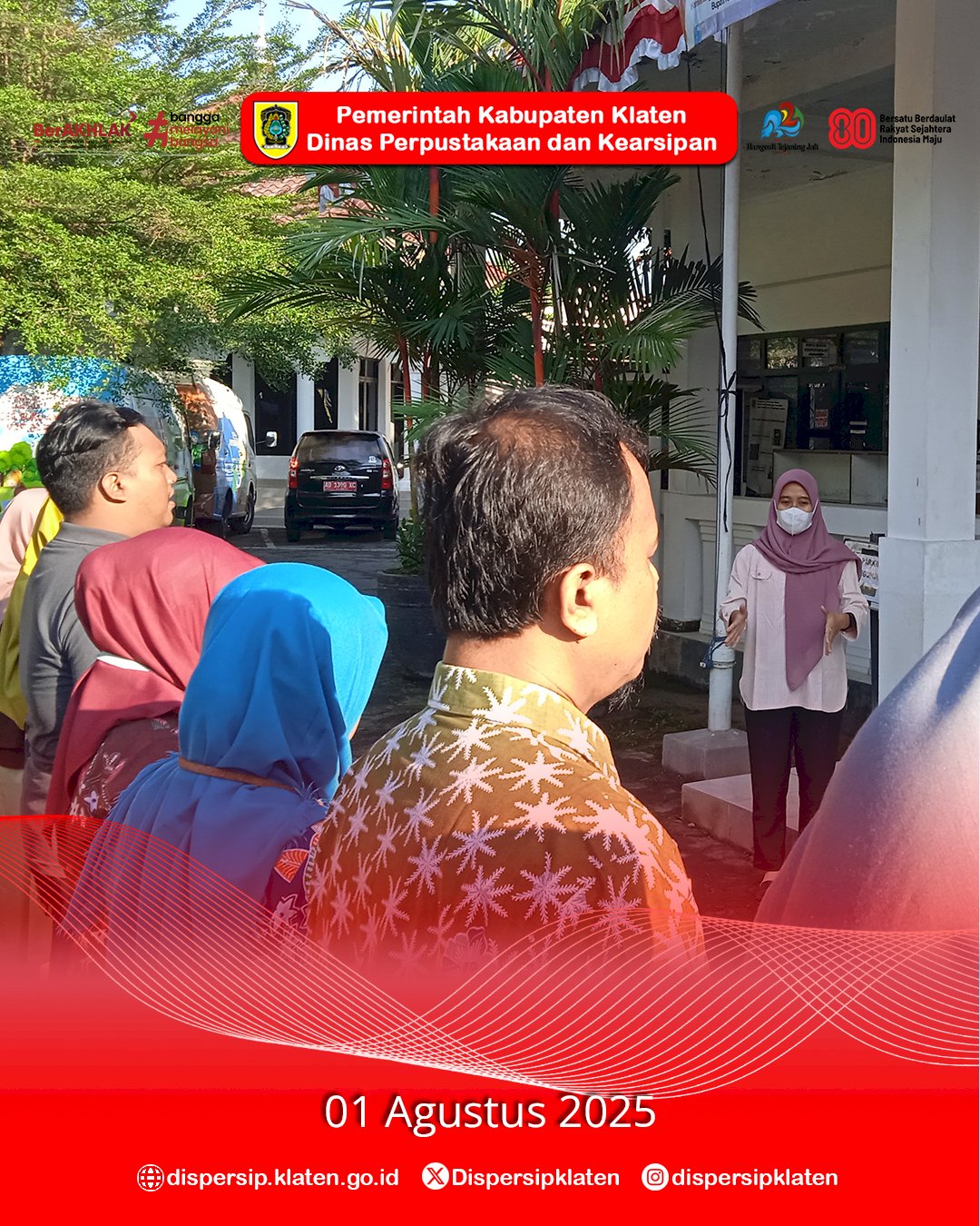 Dispersip Klaten Gelar Apel Jumat Pagi, Bahas Ketentuan Penggunaan Seragam Dinas Terbaru