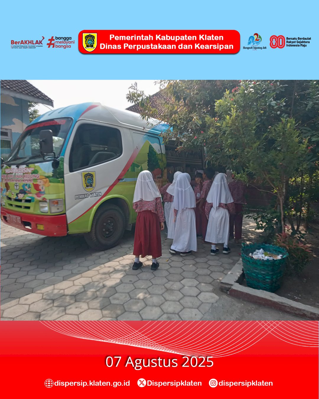 Mbak Marsini Kunjungi SDN 1  Malangjiwan-Kebonarum, Dukung Literasi bersama KKN Unwidha Klaten