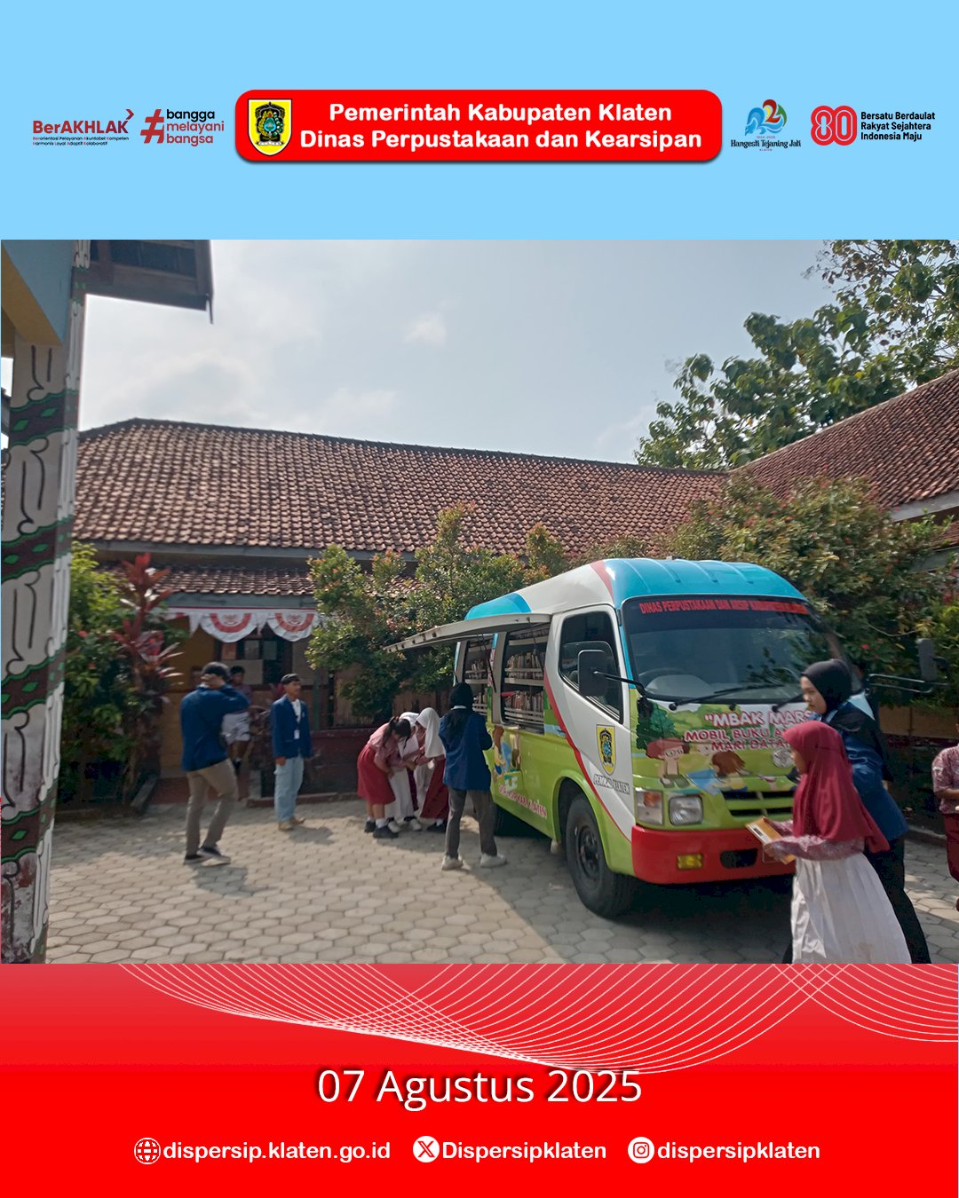 Mbak Marsini Kunjungi SDN 1  Malangjiwan-Kebonarum, Dukung Literasi bersama KKN Unwidha Klaten