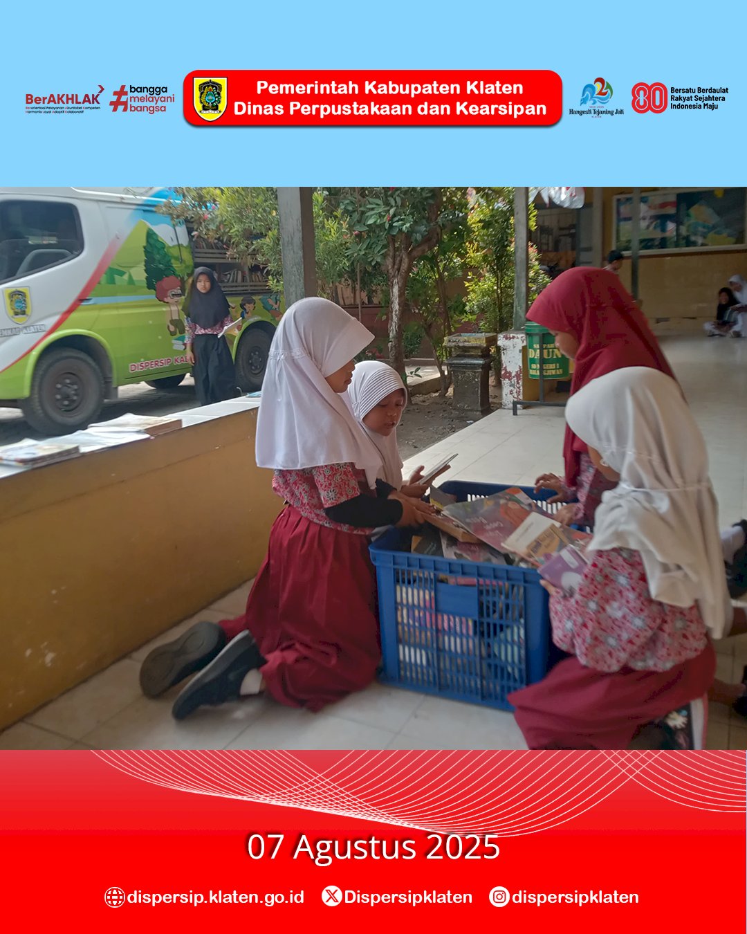 Mbak Marsini Kunjungi SDN 1  Malangjiwan-Kebonarum, Dukung Literasi bersama KKN Unwidha Klaten