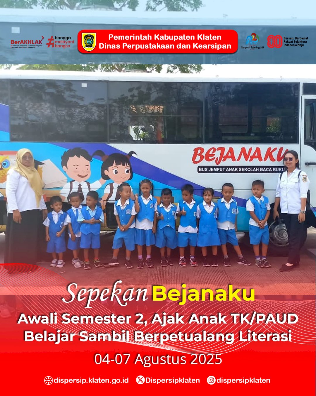 Sepekan Bejanaku : Awali Semester 2, Ajak Anak TK/PAUD Belajar Sambil Berpetualang Literasi