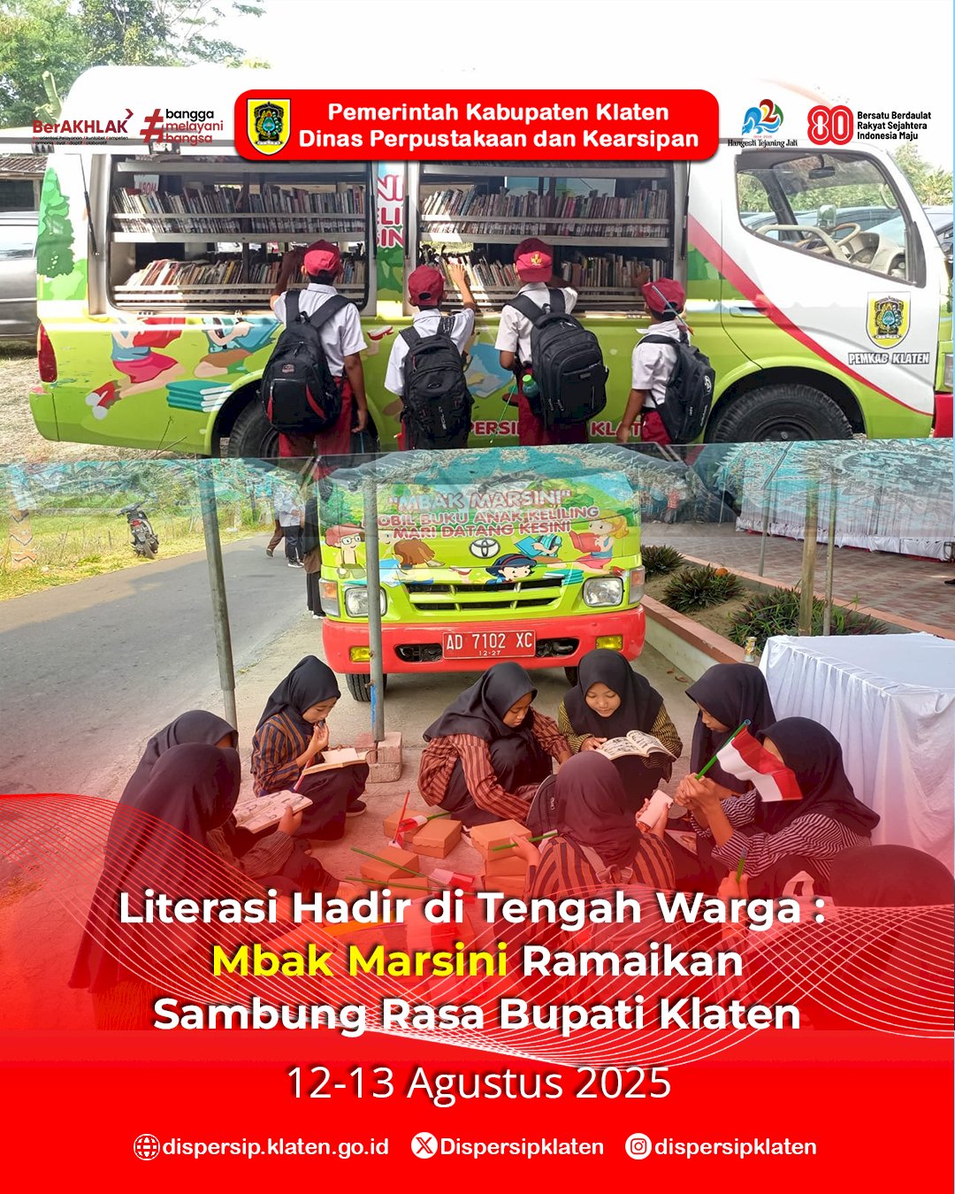 Literasi Hadir di Tengah Warga: Mbak Marsini Ramaikan Sambung Rasa Bupati Klaten