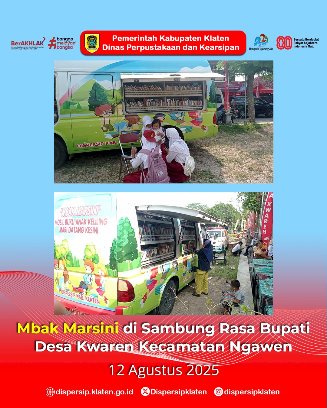 Literasi Hadir di Tengah Warga: Mbak Marsini Ramaikan Sambung Rasa Bupati Klaten