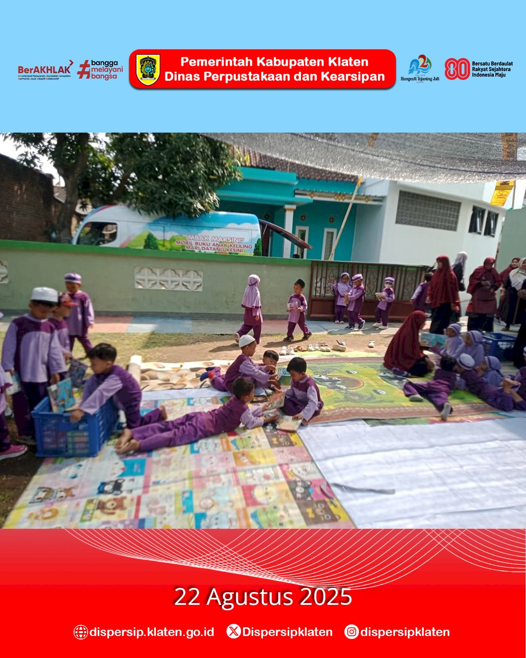 Mbak Marsini Ajak Anak KB-TK Al Amin Bolali, Wonosari Gembira Belajar Literasi Sejak Dini